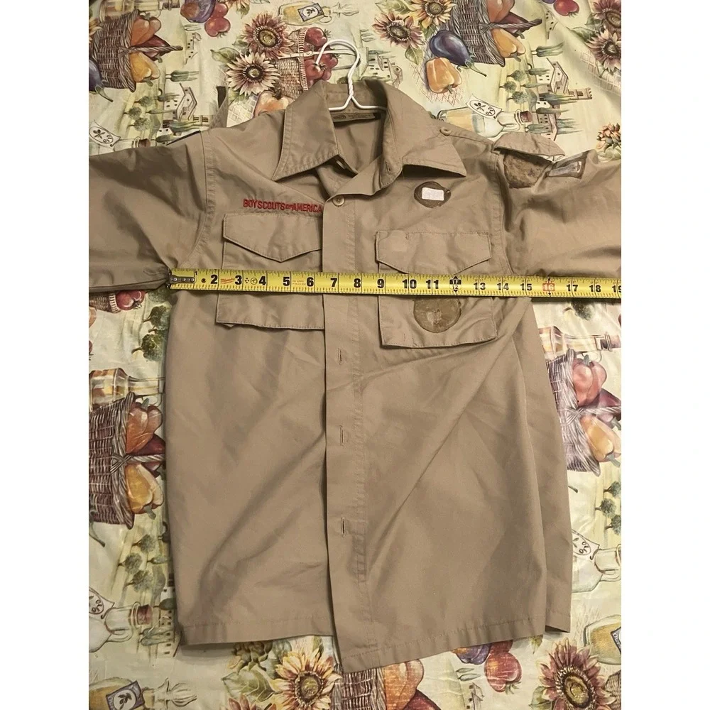 Vented Microfiber Poly Boy Scout BSA UNIFORM SHIRT Youth Medium New Style N88
